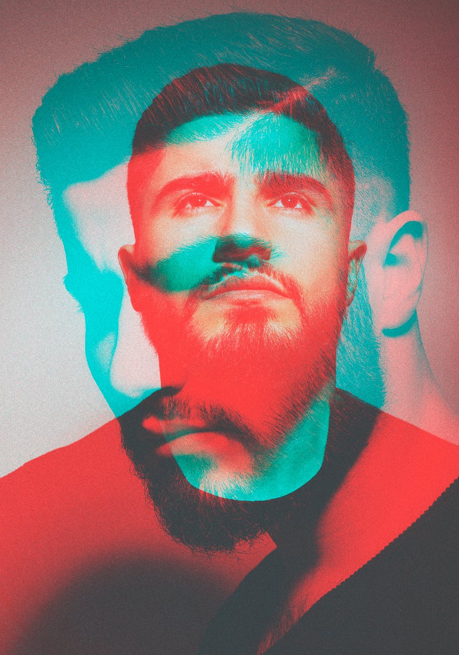 man s face portrait