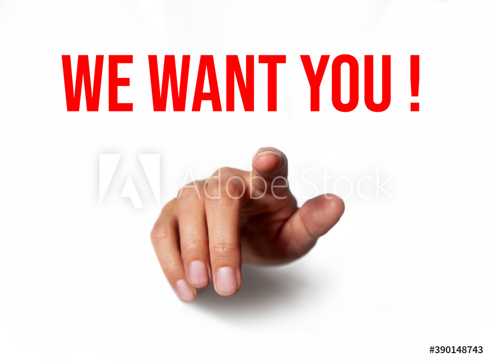 we want you !