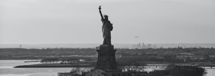 a scenic view of the statue of liberty