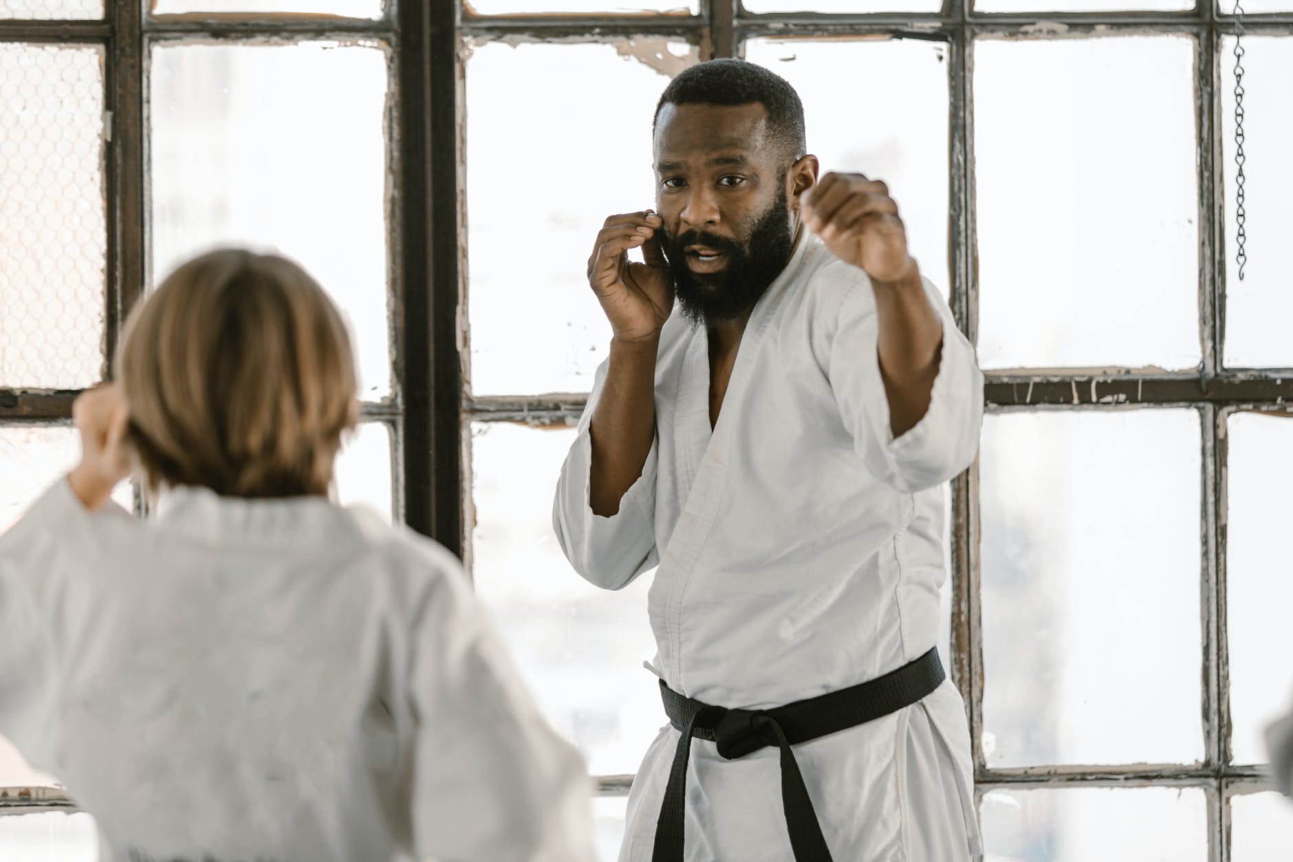 man wearing a taekwondo uniform