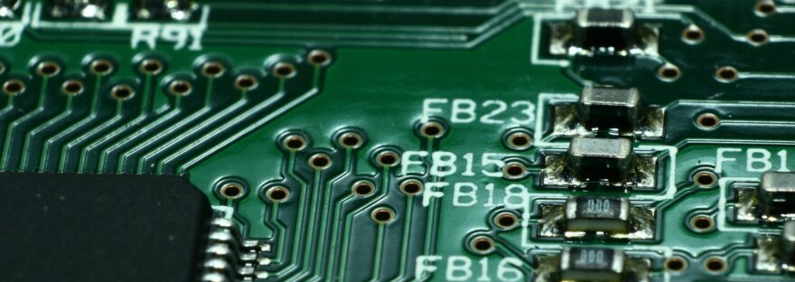 green computer circuit board