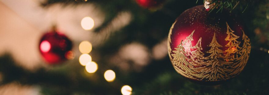 christmas tree with baubles