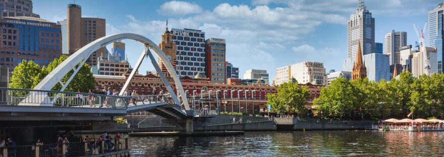 footbridge over body of water