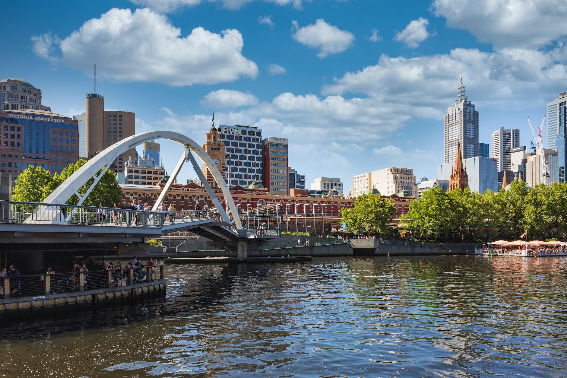 footbridge over body of water